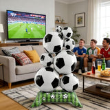 Soccer Foil Balloons - 1Pcs 59 Inch Large Self-standding Soccer Ball Decoration, Sports/Birthday Themed Party Supplies for Soccer Fans, Champion Trophy Party 2026 World Cup Decor