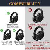 Headband Cover For Turtle Beach Stealth 600 Gen2 Gen 2 Usb/Max/Ps/Xb Headsets, Replacement Headstrap Pad Repair Part - Black
