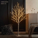 Lighted Birch Twig Tree With Fairy Lights 4Ft 200 Led Lights For Indoor Outdoor Home Christmas Holiday Decoration