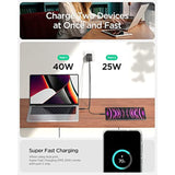 Spigen GaN III 652 65W 2 Ports Compact Foldable Dual USB C Wall Charger PD PPS Fast Charging Block Adapter for iPhone 16 Pro Max 15 14 iPad MacBook Air Samsung Galaxy S25 S24 Ultra Flip Fold 6 9