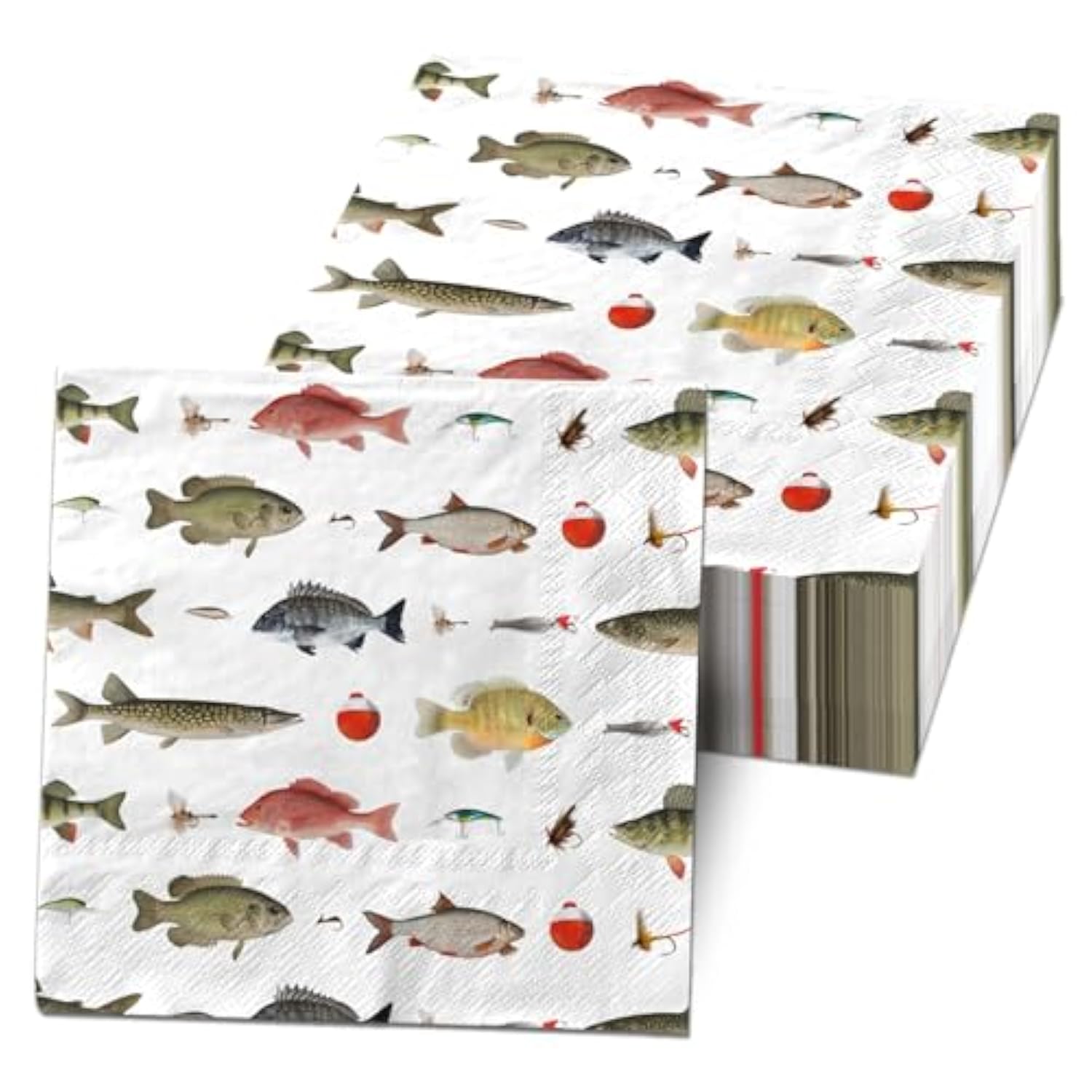 Fish Birthday Party Decorations - 40Pcs Gone Fishing Party Napkins Disposable Fish Theme Napkins For Boy Girl Baby Shower,Under The Sea,Gone Fishing Birthday Party Supplie…