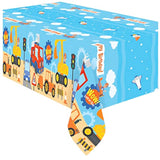 Officially Licensed Blippi Birthday Party Supplies - Pack Of 1 - Blippi Tablecloth 54In X 108In - Blippi Party Supplies Vehicle - Blippi Table Cloth - Blippi Table Cloths For Parties