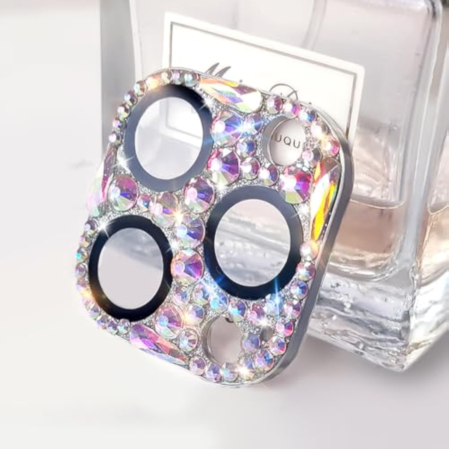 Bling Diamond Camera Lens Protector Compatible With Iphone 16 Pro ? Iphone 16 Pro Max, Metal Glitter Gem Camera Cover?9H Tempered Glass Lens Full Screen Sparkle Rhinestone Protector