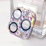 Bling Diamond Camera Lens Protector Compatible With Iphone 16 Pro ? Iphone 16 Pro Max, Metal Glitter Gem Camera Cover?9H Tempered Glass Lens Full Screen Sparkle Rhinestone Protector