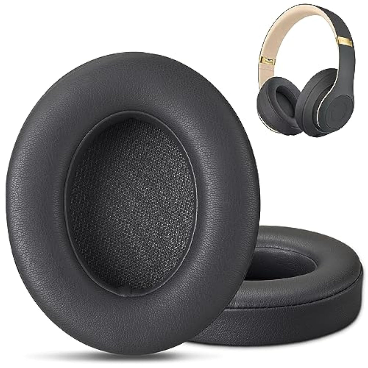 Replacement For Beats Studio 3 Replacement Ear Pads Grey, Beats Studio Wireless Replacement Ear Pads Earpads For Beats Studio 3 Beats Studio 2,Beats Studio 3 Wireless Ear Cushions (Titanium Grey)