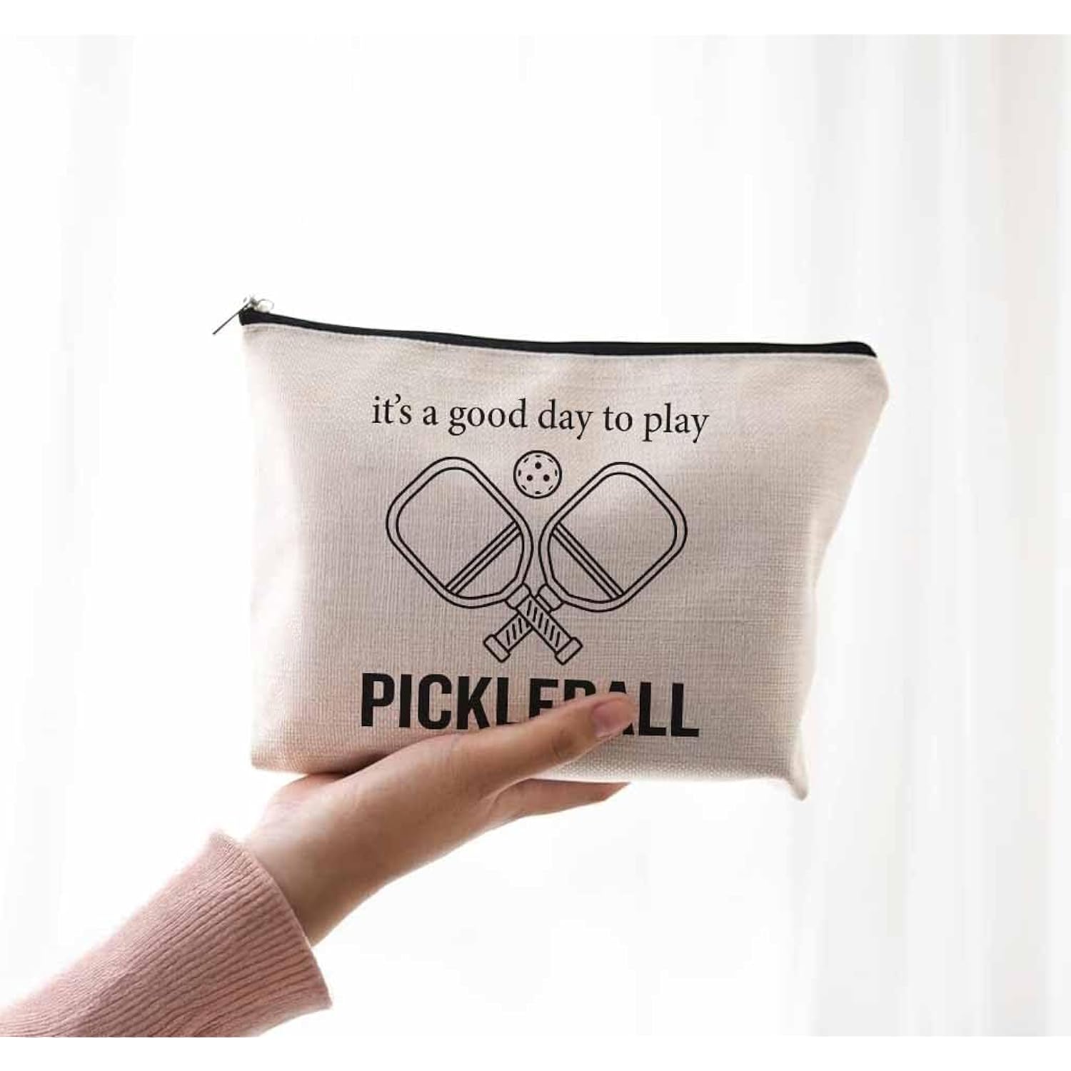 Funny Pickleball Gift Set - Scented Candle & Cosmetic Bag - Pickleball Gifts For Women, Men, Players, Coaches - Gag Gift For Birthday, Christmas, Stocking Stuffers, Pickleball Enthusiasts