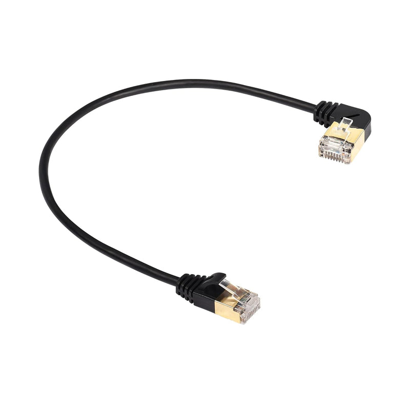 90 Degree Right Angle Cat8 Ethernet Cable, High Speed 40Gbps 2000Mhz Network C