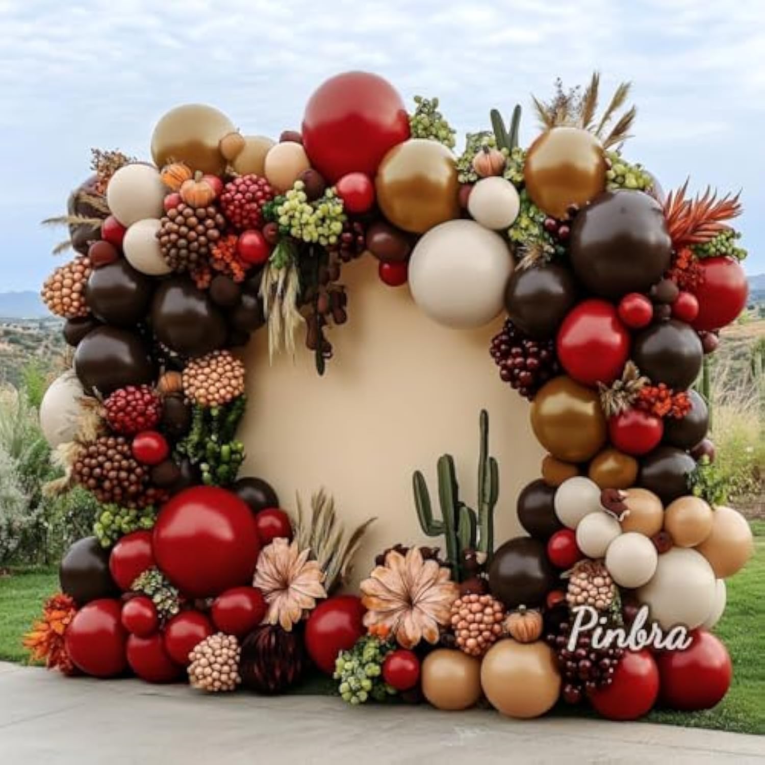 Red Balloon Arch Kit: Western Wedding, Birthday, Party Decor