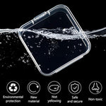 6 Pieces Mini Plastic Clear Beads Storage Containers Box For Collecting Small Items, Beads, Jewelry, Business Cards, Game Pieces, Crafts (2.13 X 2.13 X 0.79 Inch)