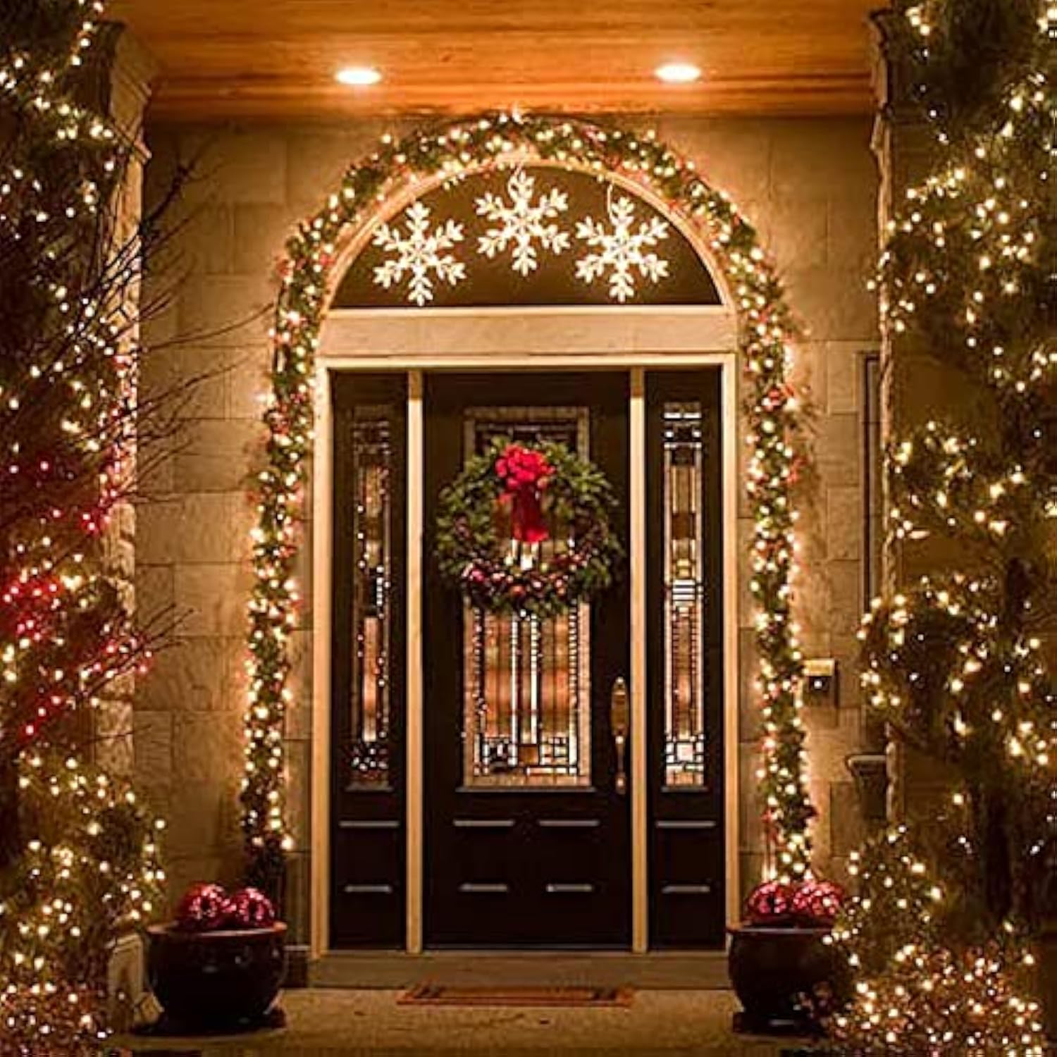 Battery Operated Christmas Lights, 50 Led 16Ft Waterproof String Christmas Tree Lights With 8 Modes, Xmas Decorations Fo