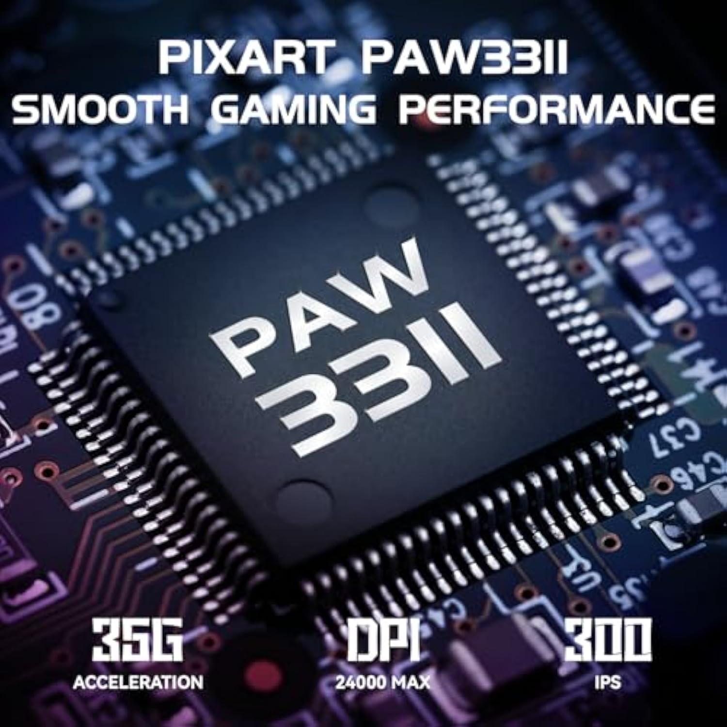 M4 Ultra-Light Wireless Gaming Mouse 52G, 24000 Dpi Paw3311 Optical Sensor,2.4G/Bt/Wired Ergonomic Computer Mice, Rgb Lighting,400Mah Battery, Programmable Mouse For Pc/Win/Mac-Black