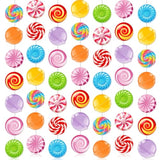 8Pcs Candyland Party Decorations, Candy Garland & Giant Lollipop Hanging Swirls