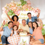 Balloon Garland, Birthday Balloon Arch, Sage Green Balloons, 106-Piece Pastel Pink & Green Set, Stylish Spring Party Decorations For Seasonal Celebrations
