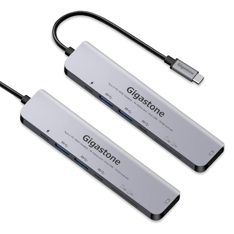 Usb C Hub100W Power Delivery Multiport Adapter 7-In-1 [2-Pack] 100W Charging,