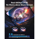 8K Hdmi Cable 2.1 15Ft 2-Pack, 48Gbps 8K & 4K Ultra High Speed Cord (8K@60Hz 7