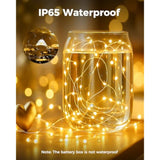12 Pack Fairy Lights Battery Operated, 7Ft 20 Led Mini String Lights Waterproof Silver Wire For Mason Jars Centerpiece T