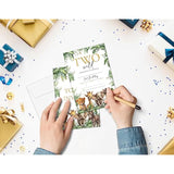 Two Wild Birthday Invitations For Boys Girls Kids, Fill In Party Invites, Decorations, Favors, 20 Invitations With Envelopes (D09)