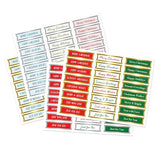 Silver & Gold Foiled Christmas Banners Selection. 8 Sheets Containing 192 Die-Cut & Foiled Christmas Card Banner Sentiments Perfect For Card Making Supplies & Paper Crafting