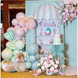 Spring Bicycle Balloon Arch Kit, Pastel Pink Green Balloons With Bike Bow Heart Foil Balloons For Spring Birthday Party Decorations Baby In Bloom Flower Shop Baby Shower Party Supplies