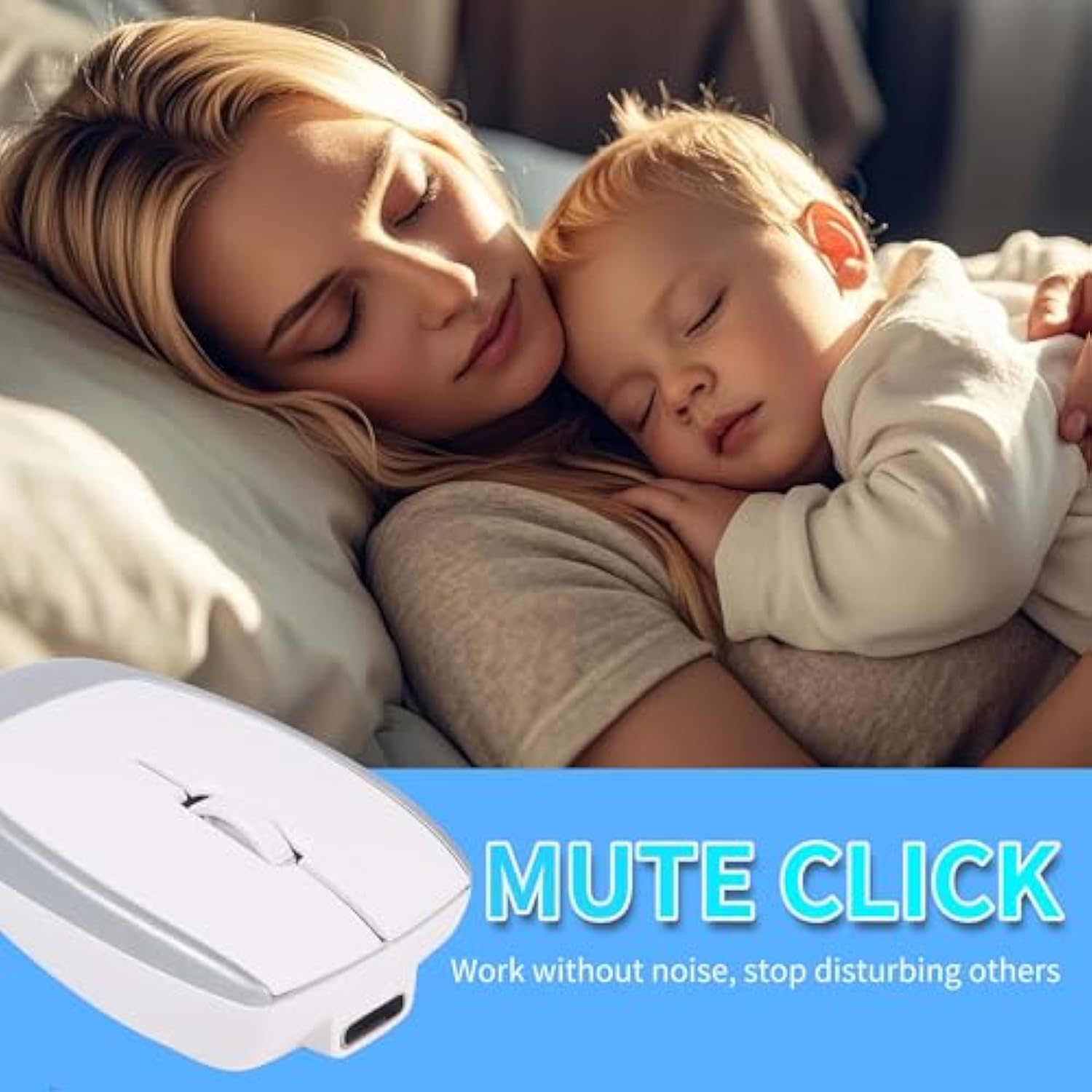 Wireless Bluetooth Mouse With Card Reader (Up To 2Tb) Mini Portable Lightweight Silent Rechargeable Optical Cordless Mice For Pc Laptop Tablet Smartphone Android Windows Girl Boy Gift (Silver)