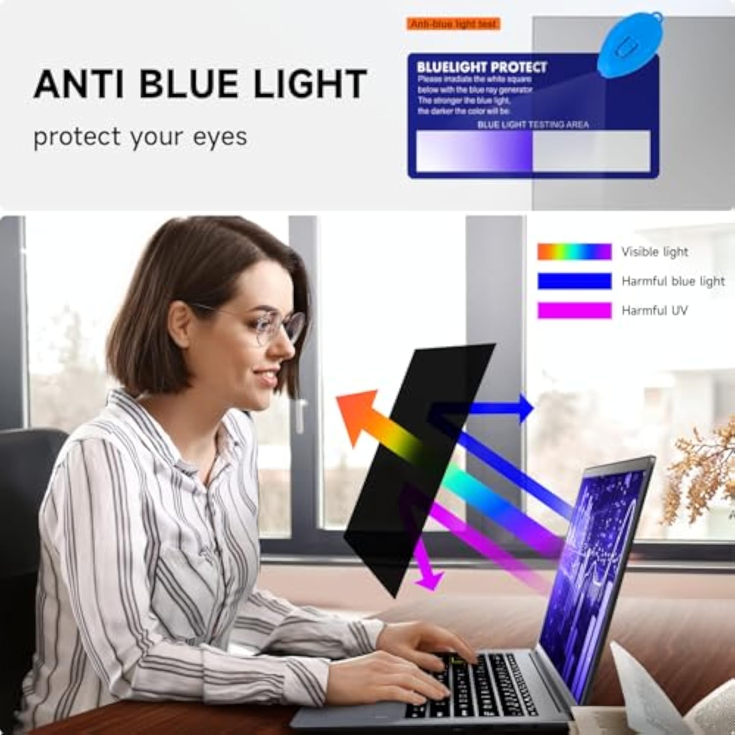 Laptop Privacy Screen 14 Inch Compatible with Lenovo/HP Envy/Dell/Acer/Asus/Thinkpad