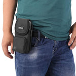 Phone Holster With Magnetic Cover. Belt Clip Pouch For Iphone 16 Plus, 16 Pro Max And All Plus And Pro Max Models With Case Installed. Zipper Storage And Credit Card Pocket.