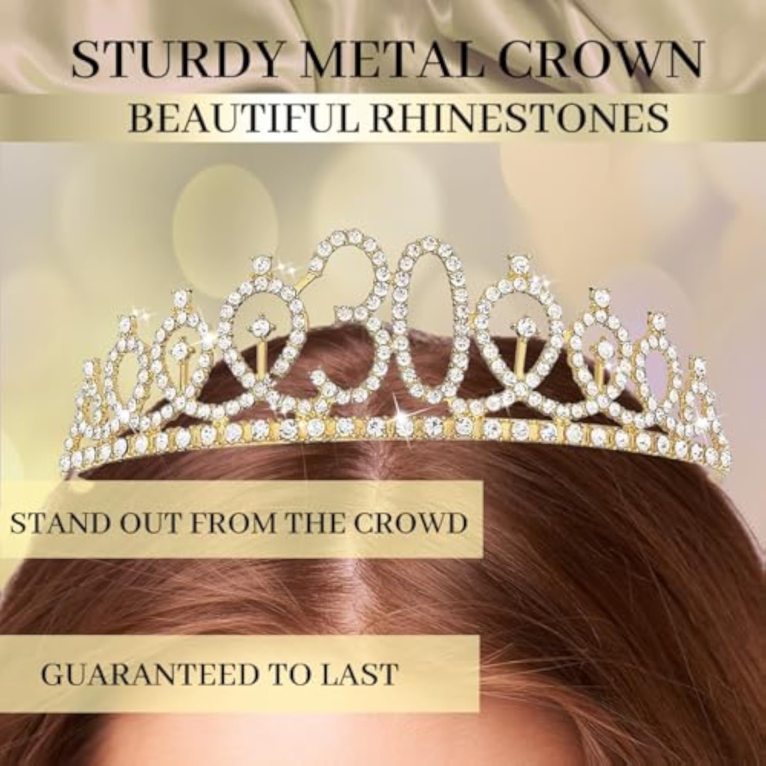 30Th Birthday Decorations For Women, Banner, Sash And Crown, Cake Topper, 30 Number Balloon, Fringe Curtains, Champagne Gold 30Th Birthday Party Supplies