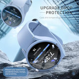 6+6 Pack Samsung Galaxy Watch 7 40mm Screen Protector Hard PC Bumper HD Glass