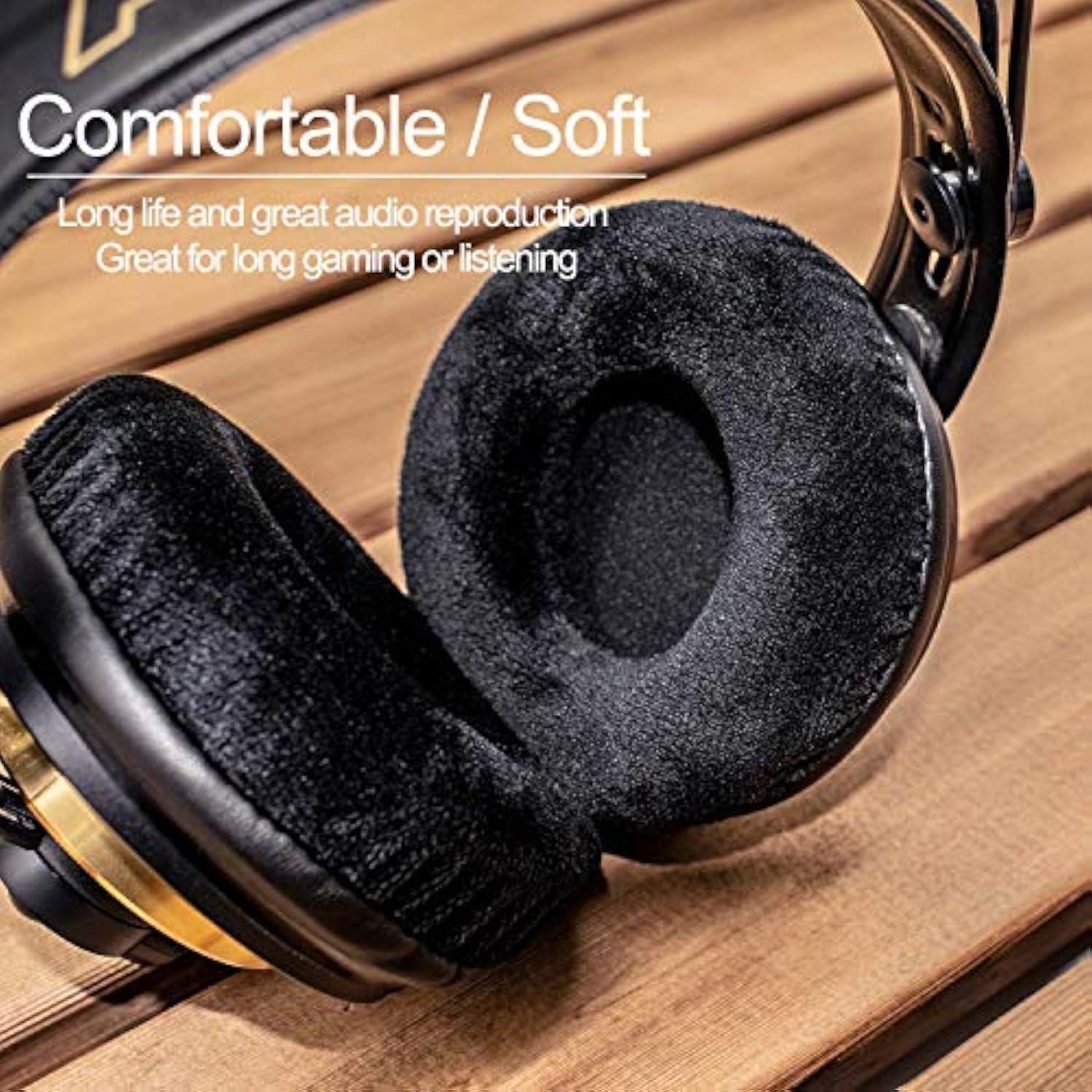 Replacement Ear Pads Compatible With Hd668B, Sr850S, Harx700 Harx900, K240, Ath-Ad1000X, Hd7, Fidelio X2 Hr Headphone (Velvet Black)