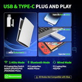 X2 Wireless Gaming Headset, 2.4Ghz Gaming Headphones With Mic, Bluetooth 5.4, 50H Battery, Breathable Earcups, Lightweight Wireless Headset For Pc/Ps5/Ps4/Switch