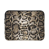 Laptop Sleeve Bag Case For Women Men Reptile Skin Black 15 Inch Protective Laptop Cover With Zipper For Travel Work College