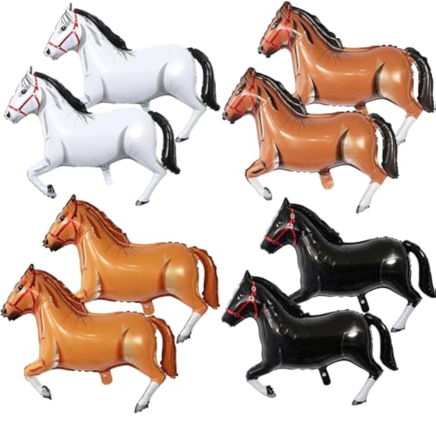 8 Pack Horse Balloons Westeren Cowboy Horse Balloons For Western Cowboy Horse Theme Birthday Party Decorations