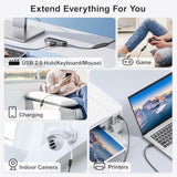 Usb Extension Cable, 10 Ft [5Pack] Extra Long Type A Male To Female Usb 2.0 Extender Cord Usb A Charging & Data Transfer For Keyboard, Mouse, Printer, Flash Drive, Phone, Led Lights-Black