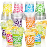 72 Pack Hawaiian Luau Party Decorations Cups -14Oz Disposable Tropical Party Cups For Hawaiian Luau Beach Theme Birthday Party Decorations
