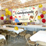 Grandparents Day Party Decorations, Best Grandparents Ever Banner Backdrop, Happy Grandparents Day Banner Party Supplies