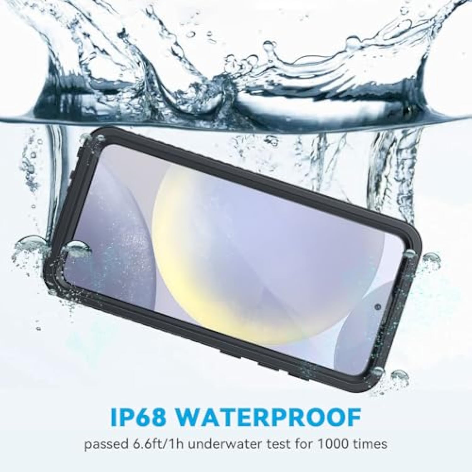 For Samsung Galaxy S24 Phone Case Ip68 Waterproof Dustproof, Builtin Screen Protector, Rugged Full Body Shockproof Protective Cover For Galaxy S24 5G 6.2 Inch, Black