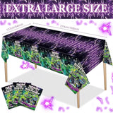 3 Pcs Monster Party Tablecloth Happy Birthday Truck Table Cloth 54 X 108 Inch Plastic Disposable Truck Theme Tablecovers For Rectangle Round Desk Theme Birthday Party Decoration Supplies