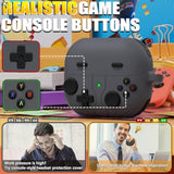 Classic Game Case For Samsung Galaxy Buds 3 Case & Galaxy Buds 3 Pro Case, Soft Silicone Game Player Design With 3D Button Case Cover For Samsung Buds Pro 3 For Men With Cleaner Kit - Dark Gray
