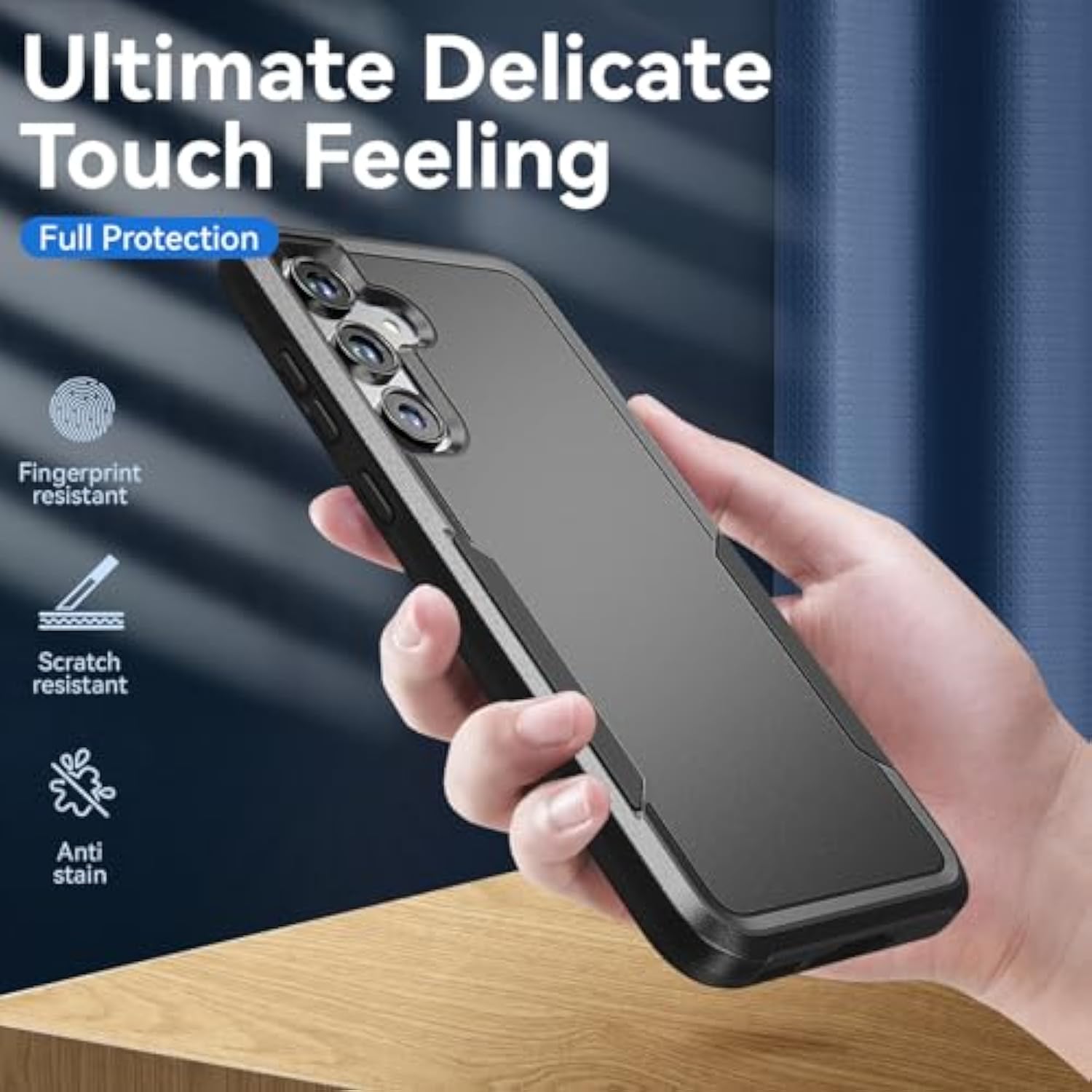 For Samsung Galaxy A35 5G Case,Galaxy A35 5G Case With Hd Screen Protector [Military Grade Drop Tested] Heavy-Duty Tough Rugged Shockproof Protective Case For Samsung A35 5G, Black