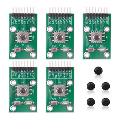 5Pcs 5-Channel Five Direction Navigation Button Module 5D Rocker Joystick Independent Keyboard For Arduino Mcu