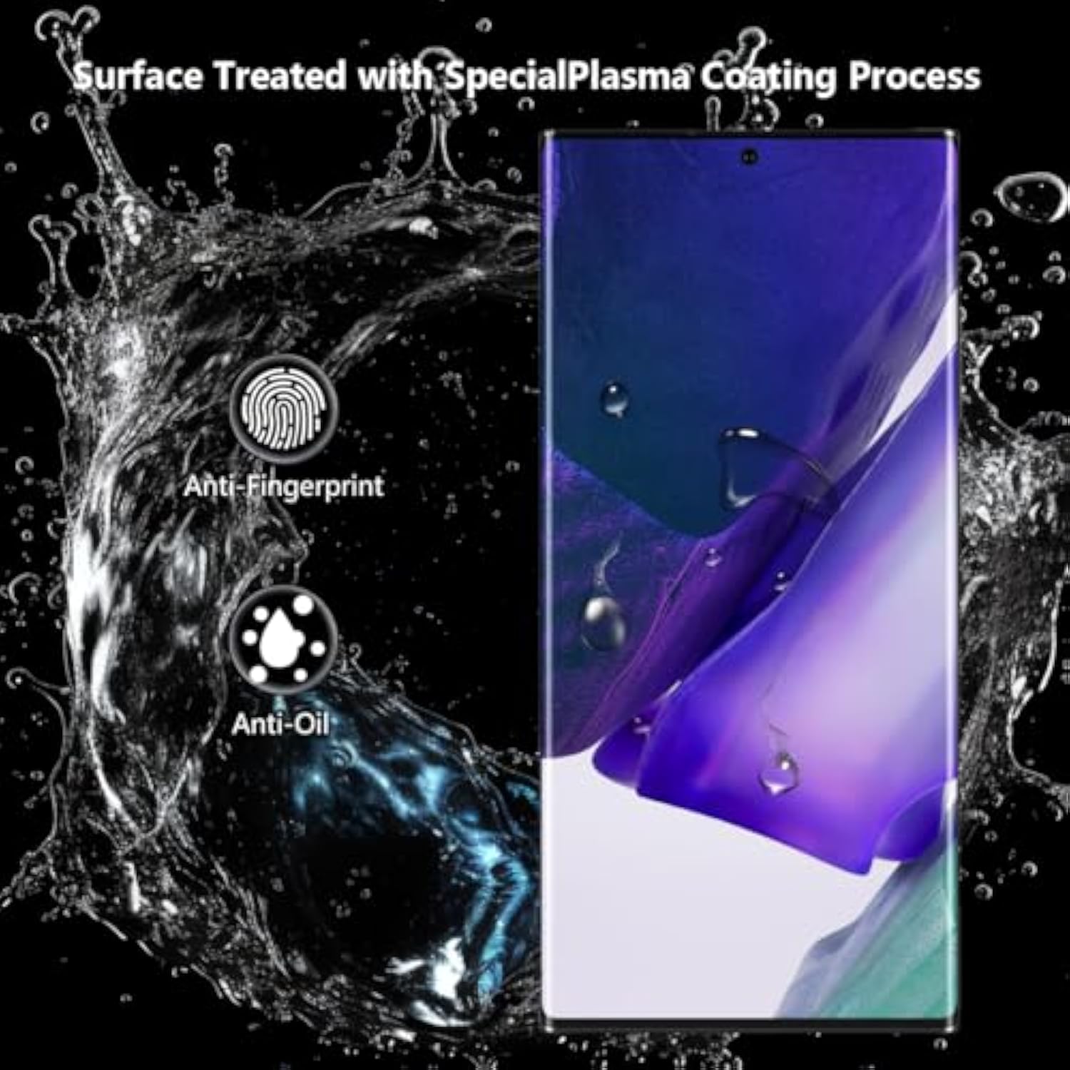 3+2 Pack Screen Protector For Samsung Galaxy Note 20 Ultra Flexible Tpu Film (Not Glass) With Tempered Glass Camera Lens Protector. Easy Installation, Self-Healing Hd Clear Screen Protector