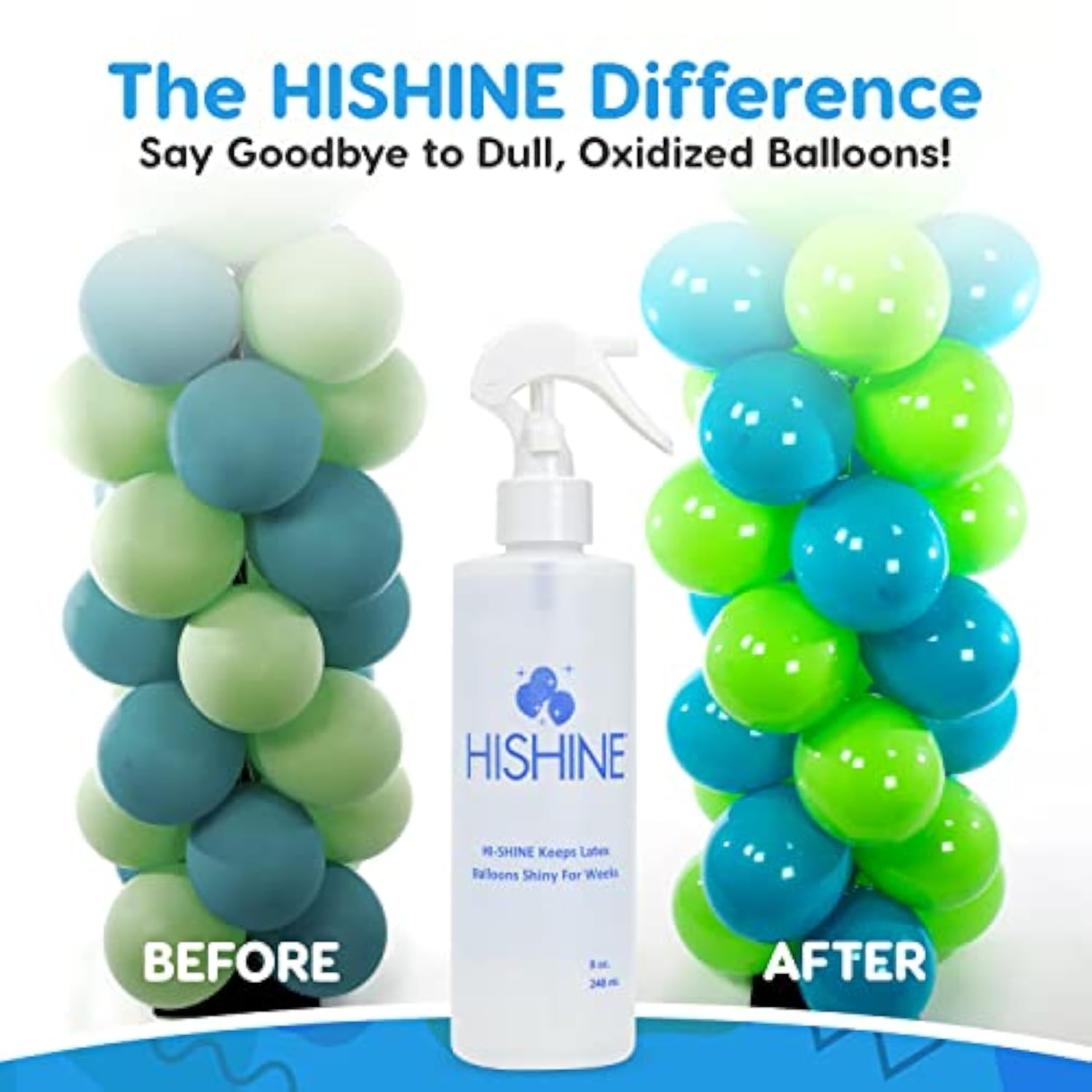 Hi-Shine 8oz Balloon Spray – Instant Gloss & Long-Lasting Shine for Party Décor