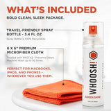! Screen Shine Go XL - 3.4 fl oz with Microfiber Cloth - Powerful Streak-Free Screen Cleaner Spray and Wipe for MacBook, Laptop, Car, Eyeglasses &