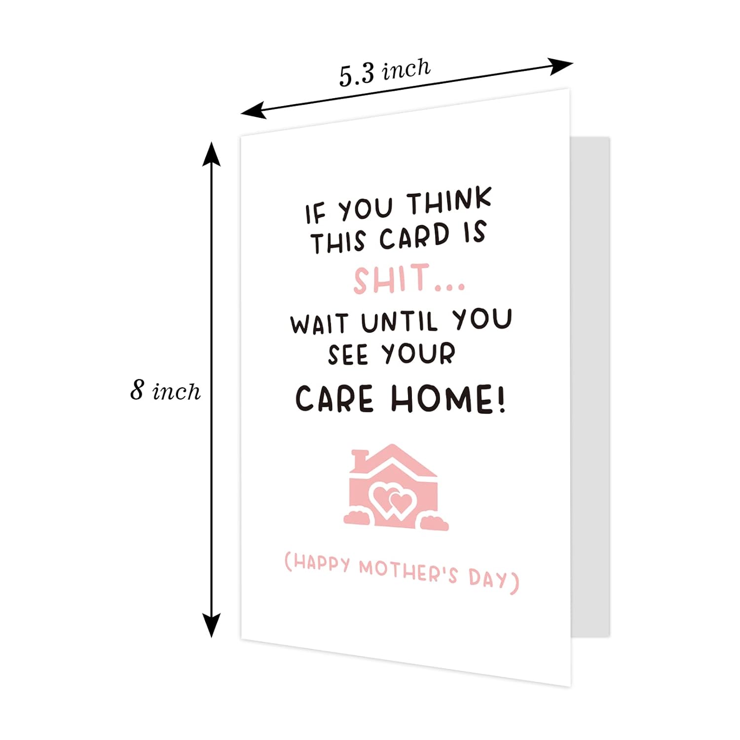 Funny Mothers Day Card Gifts From Daughter Son, Humor Mother’S Day Card Gift For Mom, Cheeky Care Home Card For Stepmom Mother In Law