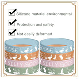 24 Pcs Silly Goose Theme Rubber Wristbands White Goose Decorations Birthday Party Favors Supplies Silicone Wristband