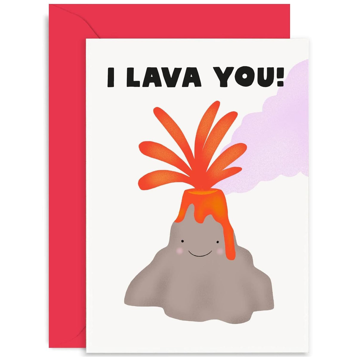 Old English Co. Funny Anniversary Card For Husband Wife - I Lava You Valentine'S Day Card For Boyfriend Girlfriend - Cute Design | Blank Inside With Envelope