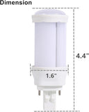 GX23 LED Bulbs 2 Pack 9W 900 Lumens 6000K Cool White Plug and Play PLS-13W Replacement