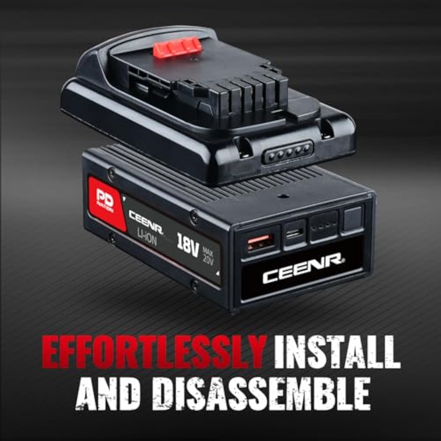 4.0Ah Pdnation Battery And Adapter Combo Compatible With Dewalt Battery Replace For Dewalt 20V Max Battery