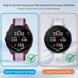 Screen Protector Case Compatible with Garmin Forerunner 165 & 165 Music, 4-Pack Hard PC Cover with HD Tempered Glass Anti-scratch Shell for Garmin