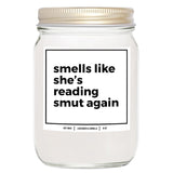 You Nique Designs Smut Candle 8Oz - Smut Reading Lovers Candles - Smutty Book Lovers Surprise Ideas, Funny Reader Gifts - Smutty Gifts - Smut Book Merch (Lavender & Vanilla)